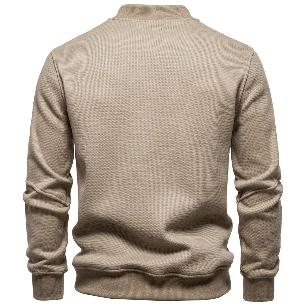 Waffle Henley Sweatshirt