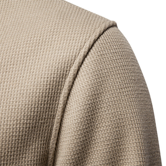 Waffle Henley Sweatshirt