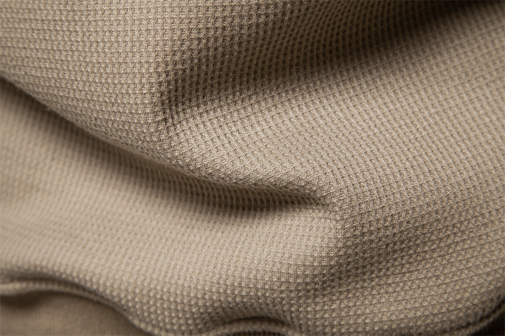 Waffle Henley Sweatshirt