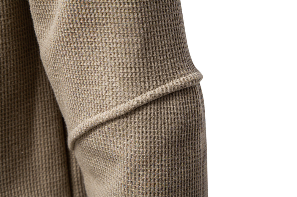Waffle Henley Sweatshirt
