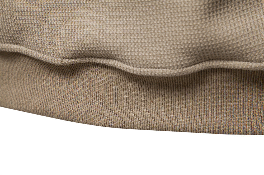 Waffle Henley Sweatshirt