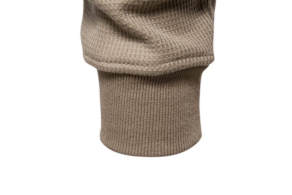 Waffle Henley Sweatshirt