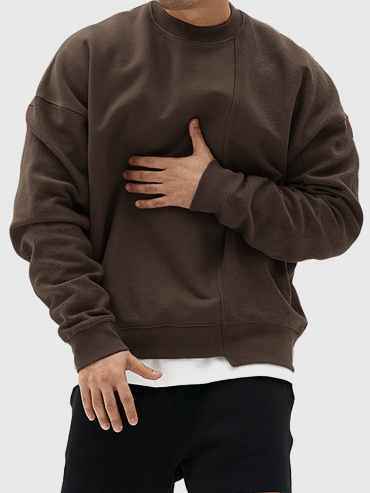 Patchwork Crew Sweatshirt