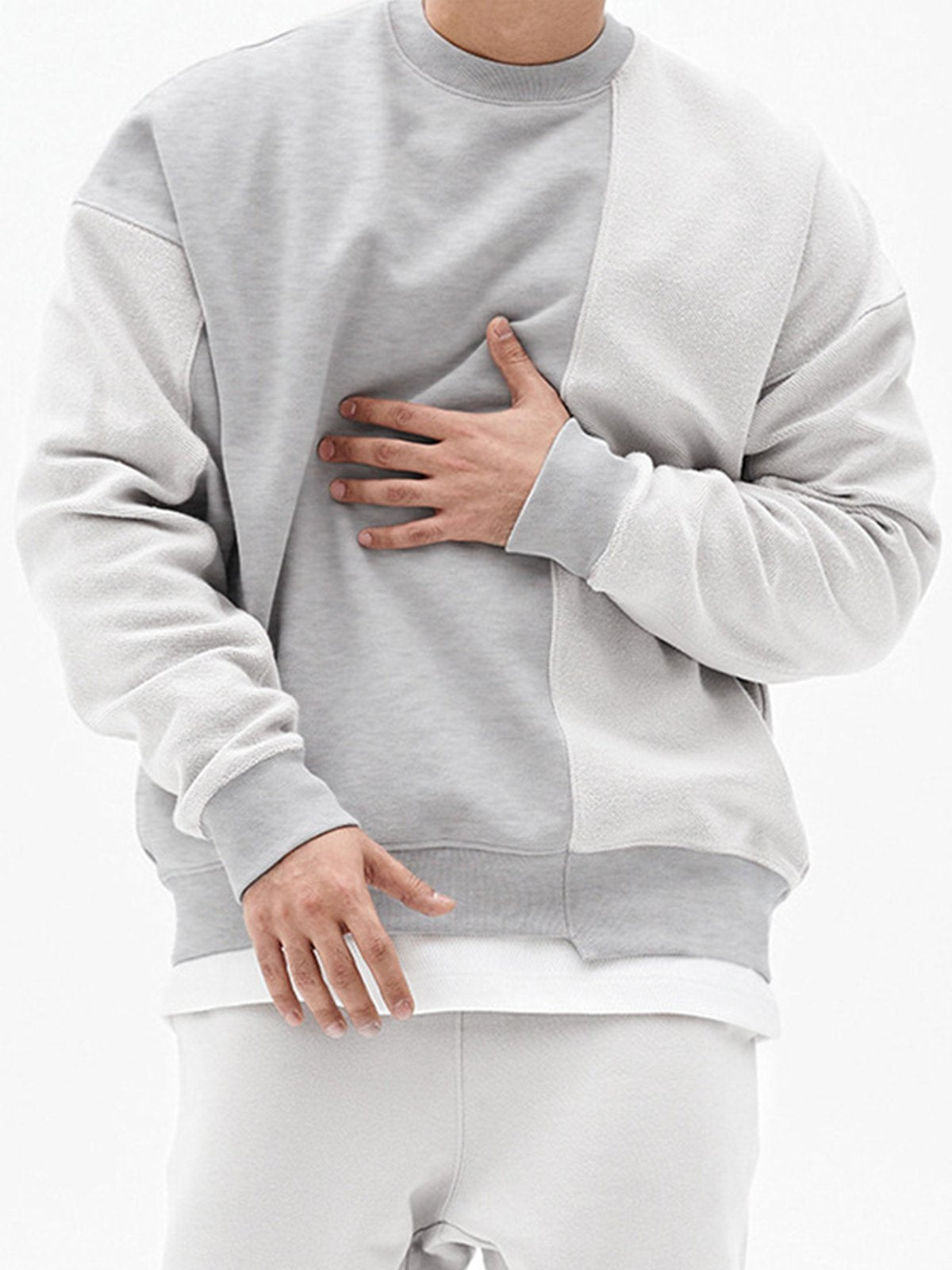 Patchwork Crew Sweatshirt