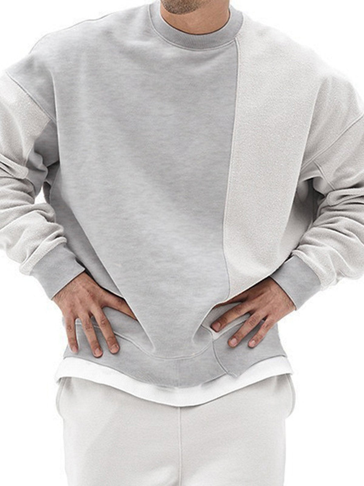 Patchwork Crew Sweatshirt