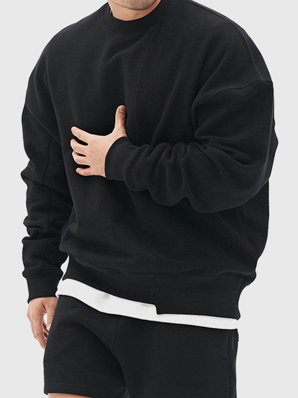 Patchwork Crew Sweatshirt