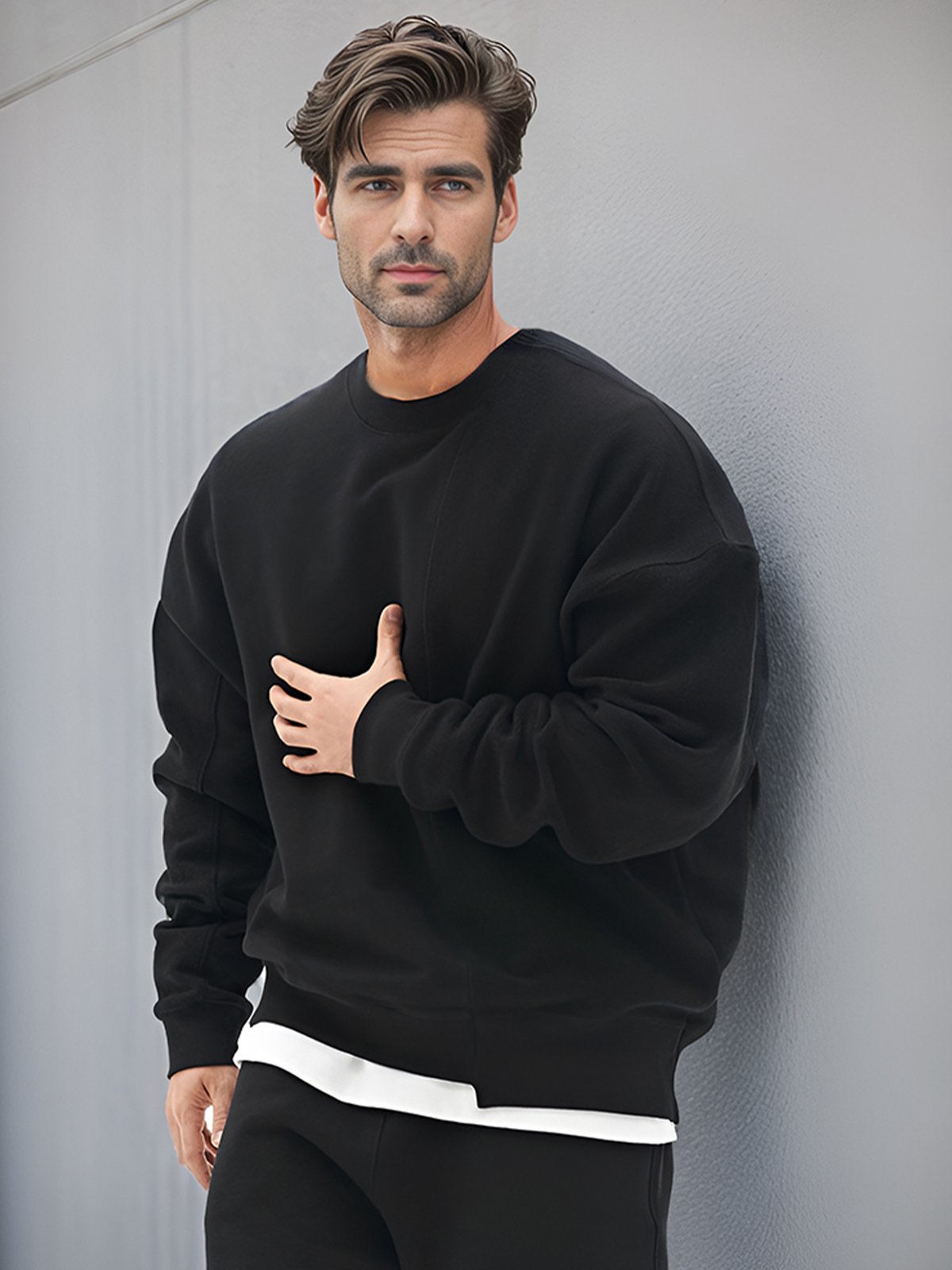 Patchwork Crew Sweatshirt