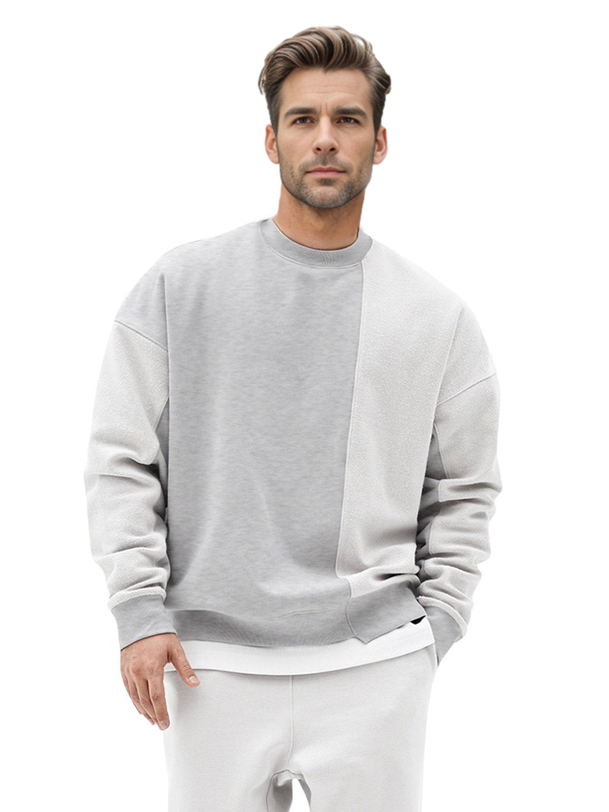 Patchwork Crew Sweatshirt